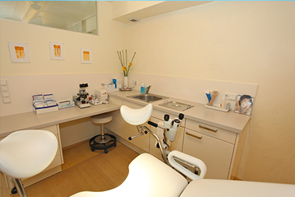 Behandlungsraum der Gynäkologie-Praxis Dr. med. Jolanthe Plötz