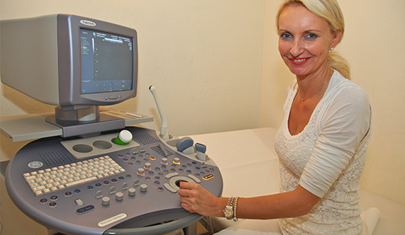 Blick in die Frauenarztpraxis Dr. med. Jolanthe Plötz in Königswinter-Oberpleis